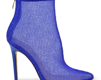 royal blue leather boots