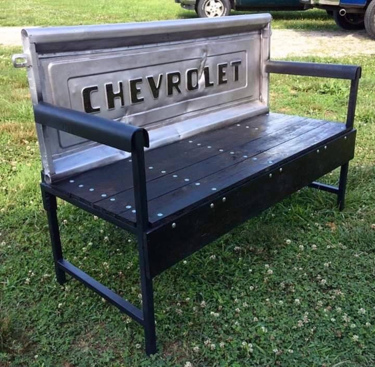 Rustic Vintage Chevrolet Tailgate Benches Etsy