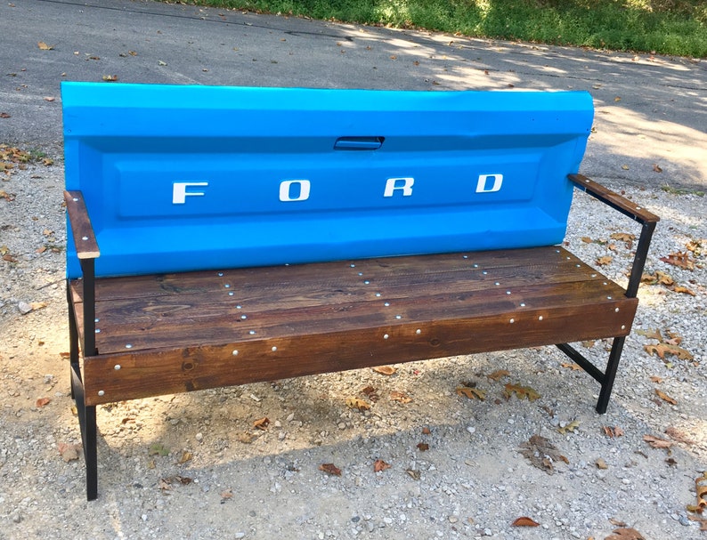 Rustic Vintage Ford Tailgate Benches Etsy