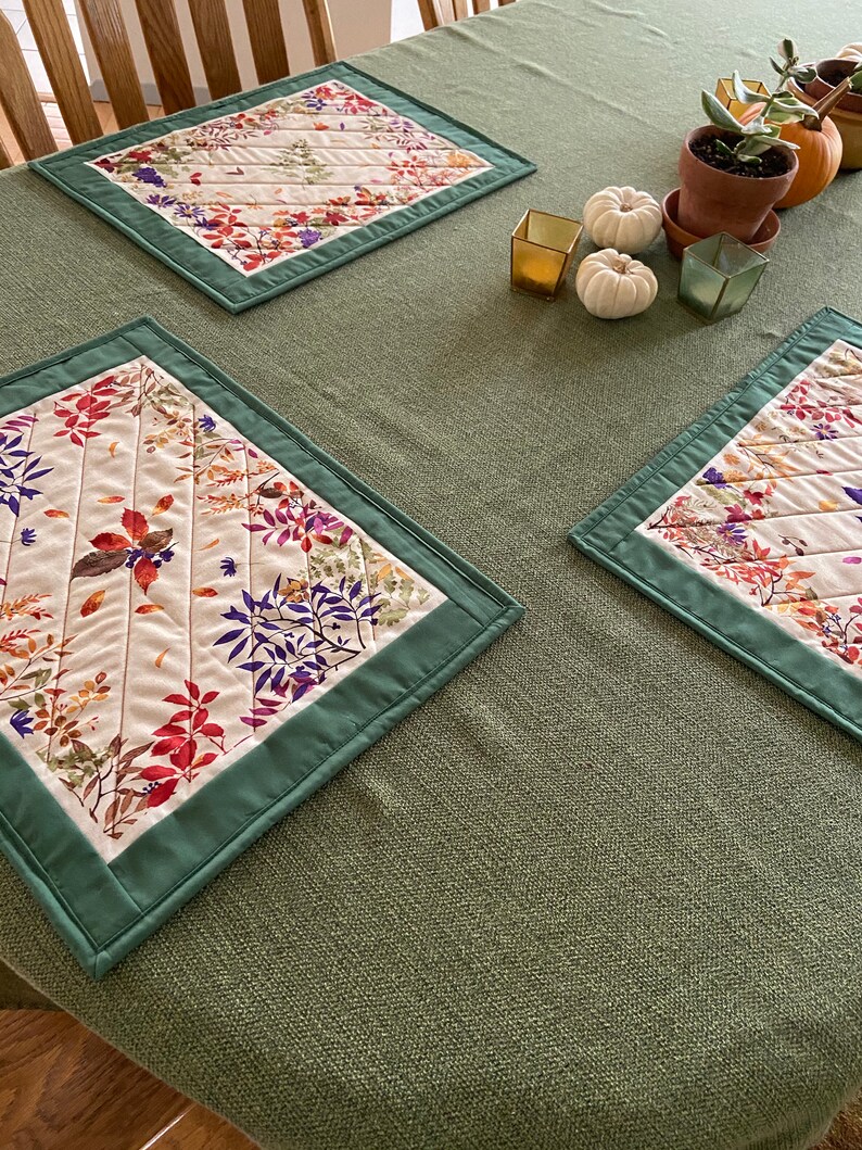 Placemat Panel Autumn Air Easy to Sew Jim Ishikawa Etsy