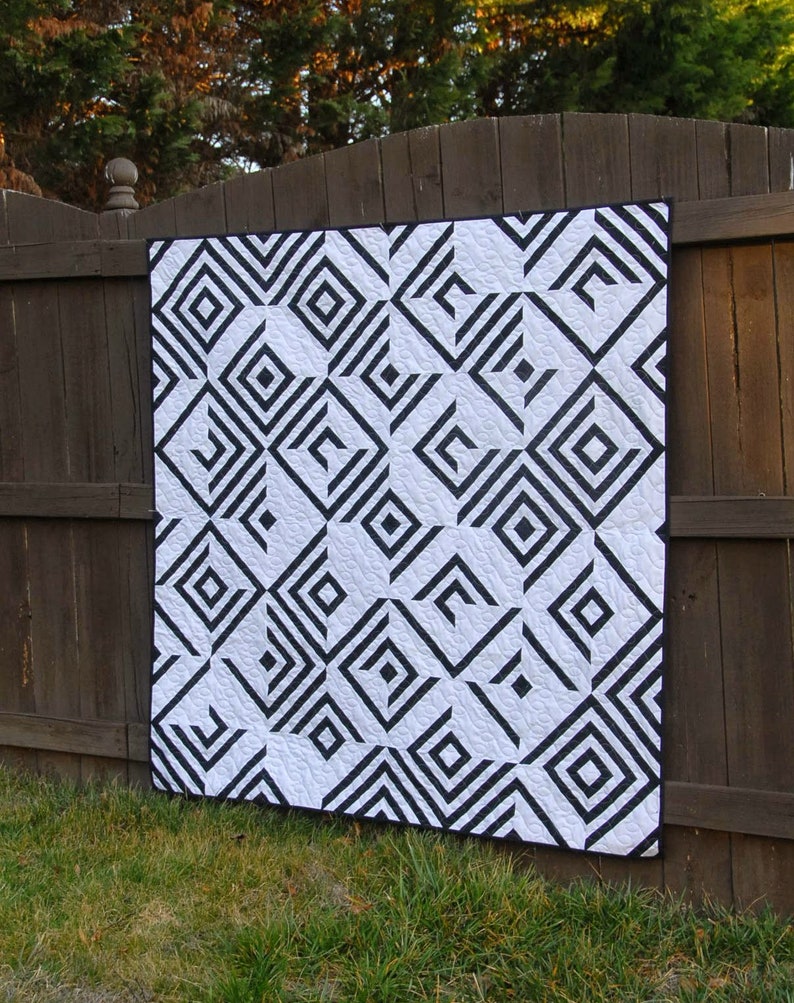 Paper Piecing Free Shipping USA Modern Quilt Design Use Your Illusion Quilt Geometric Design Cheryl Brickey Meadow Mist Designs