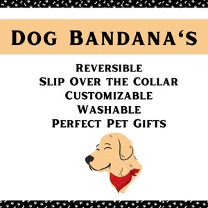 Dog Bandana Summer Dog Bandana, Cute Bandana, Suns Out Tongues Out Dog Bandana, Reversible, Personalized, Over the Collar Bandana image 8