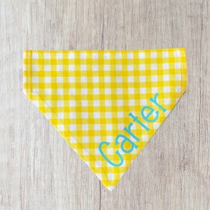 Dog Bandana Summer Dog Bandana, Cute Bandana, Suns Out Tongues Out Dog Bandana, Reversible, Personalized, Over the Collar Bandana image 6