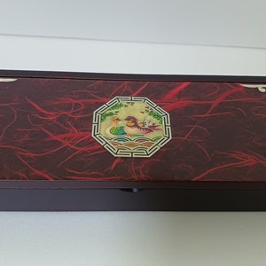 Traditionellen koreanischen Design najeon Lack Schmuckschatulle Federmäppchen Kartenetui Perlmutt Federmäppchen Mehrzwecktasche 12-3