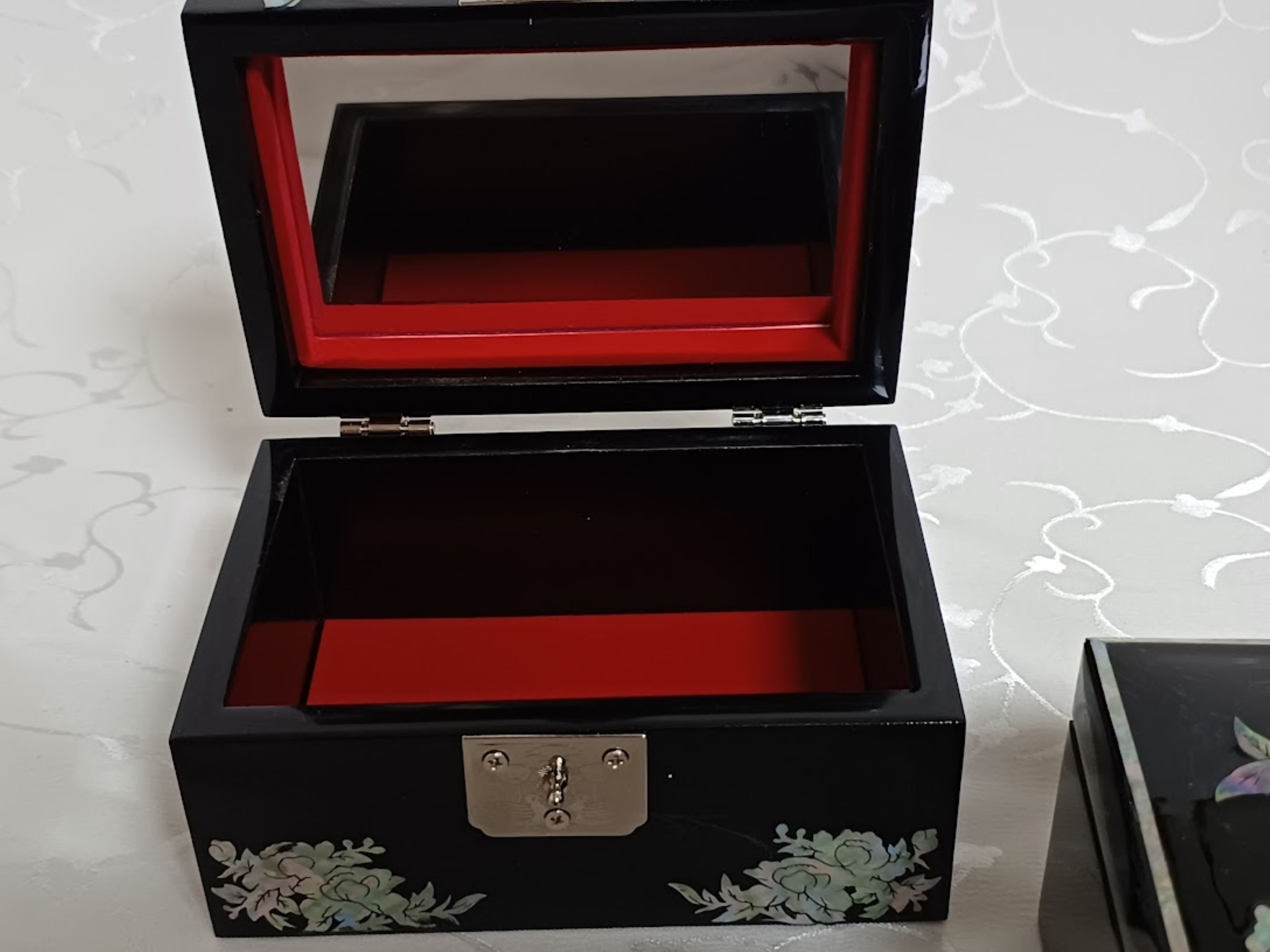 Decorative Wooden Lacquered Jewelry Box Set 2 pieces – Royale One