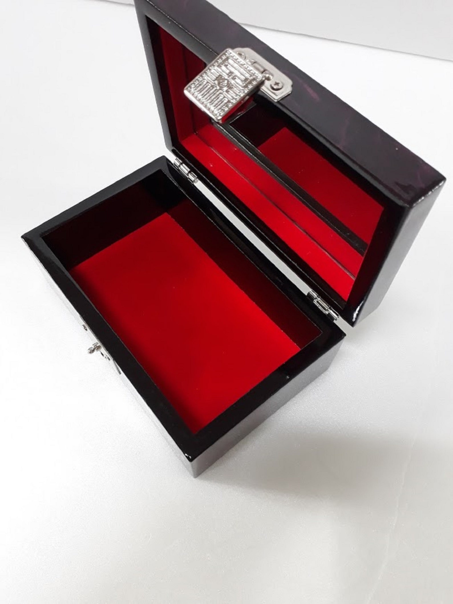 Korean Traditional Lacquer Jewelry Box Flowerand Butterfly Etsy UK