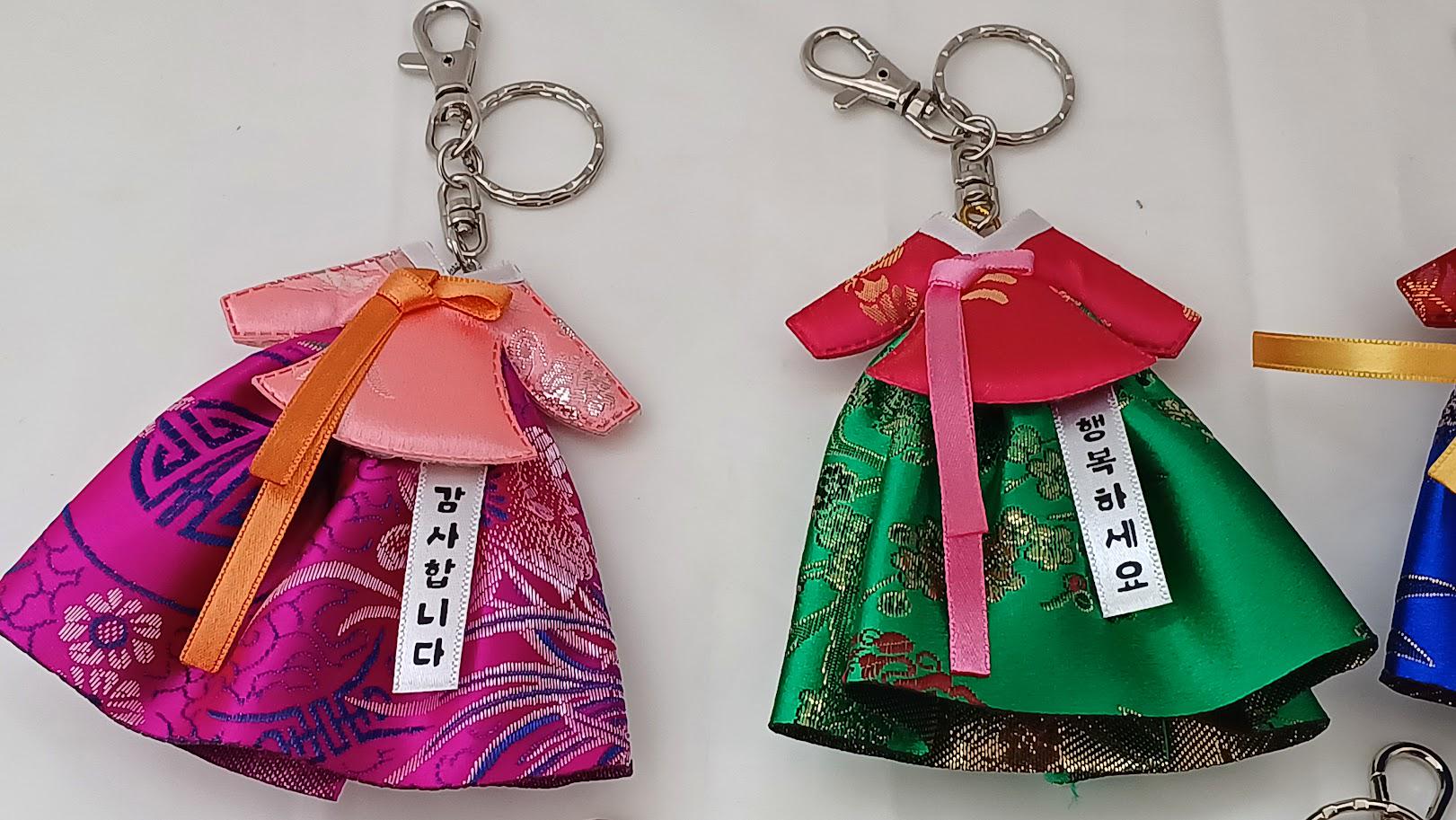 Set of 5 Hanbok-inspired Keyrings Traditional Korean Clothing Design - Etsy