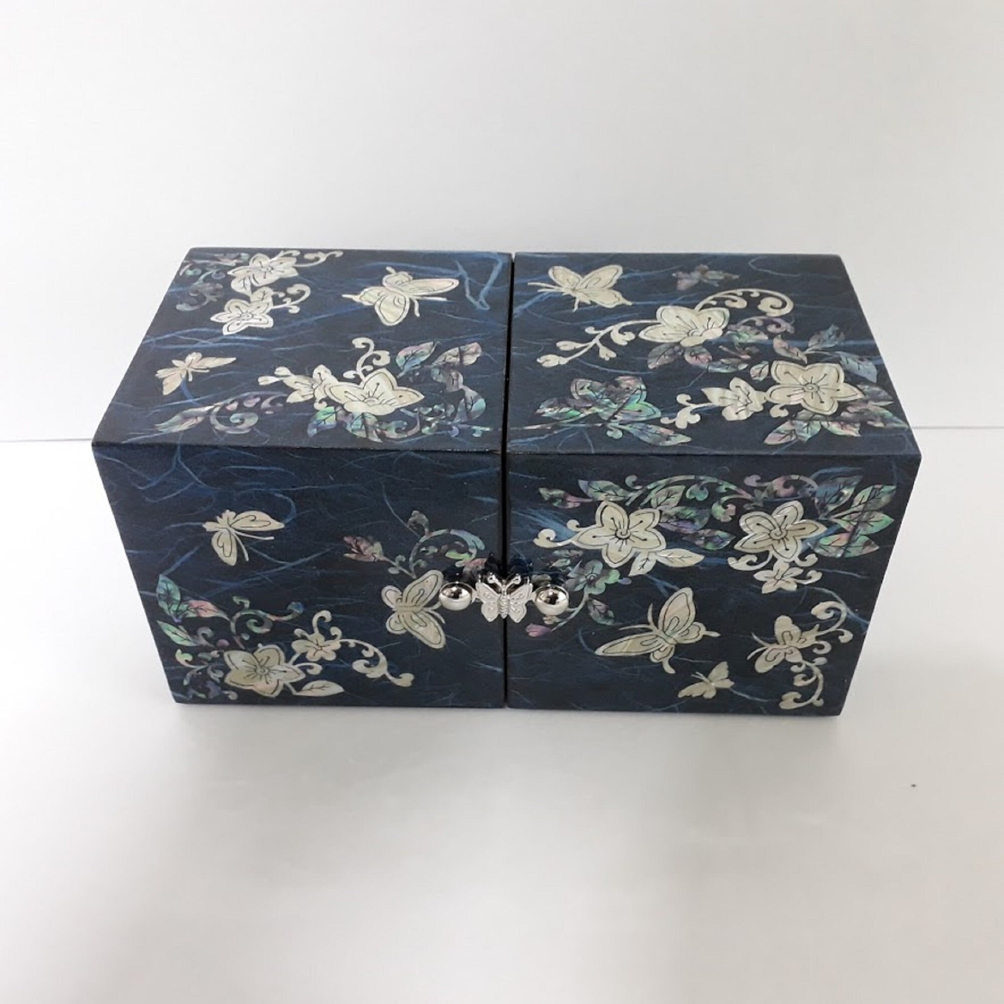 Korean Traditional Design Najeon Lacquer Jewelry Box 222 Etsy UK