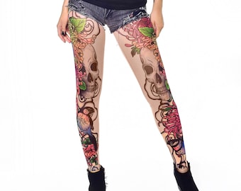 skin coloured tights that cover tattoos