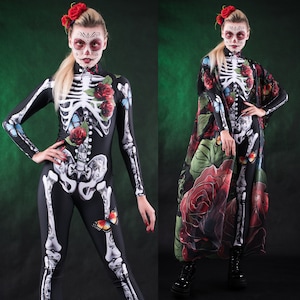 Sheer Skeleton Bodysuit Etsy