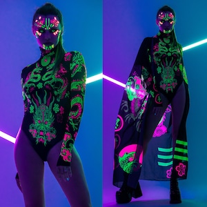 Glow Rave Outfit Etsy UK