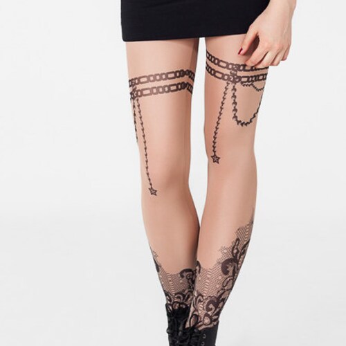 SEXY CHAIN Womens Printed Leggings Temporary Tattoos Mesh - Etsy SEXY CHAIN Womens Printed Leggings Temporary Tattoos Mesh - Etsy