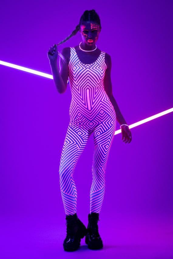 GEOMETRIC GLOW UV Reactive Jumpsuit, Pink Neon Outfit, Rave Onsie, Festival Full Body Outfit, Burning Man Clothing, Neon Sexy Clothing Set - Etsy GEOMETRIC GLOW UV Reactive Jumpsuit, Pink Neon Outfit, Rave Onsie, Festival Full Body Outfit, Burning Man Clothing, Neon Sexy Clothing Set - Etsy