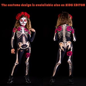 MR DEATH Halloween Costume for Men, Adult Full Body Skeleton, Skeleton Costume, Day of the Dead Costume for Men, Los Muertos Mens Costume image 7