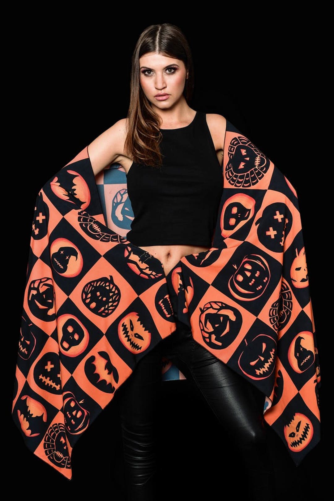 HALLOWEEN PUMPKINS Scarf Pumpkin Printed Scarf Shawl Wrap Etsy