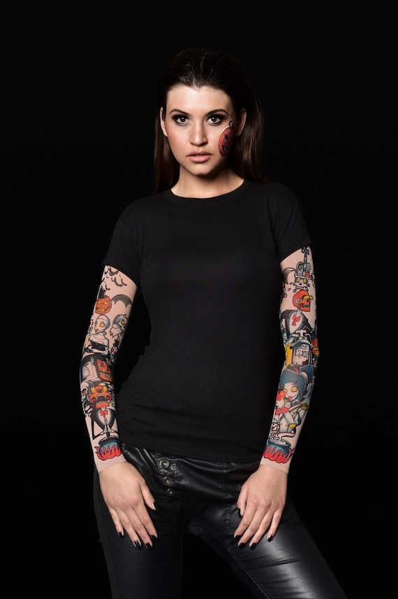 Pumpkin Halloween Tattoo 2022 Pumpkin Halloween T Shirt For Women Pumpkin Tattoo Sleeves Etsy India