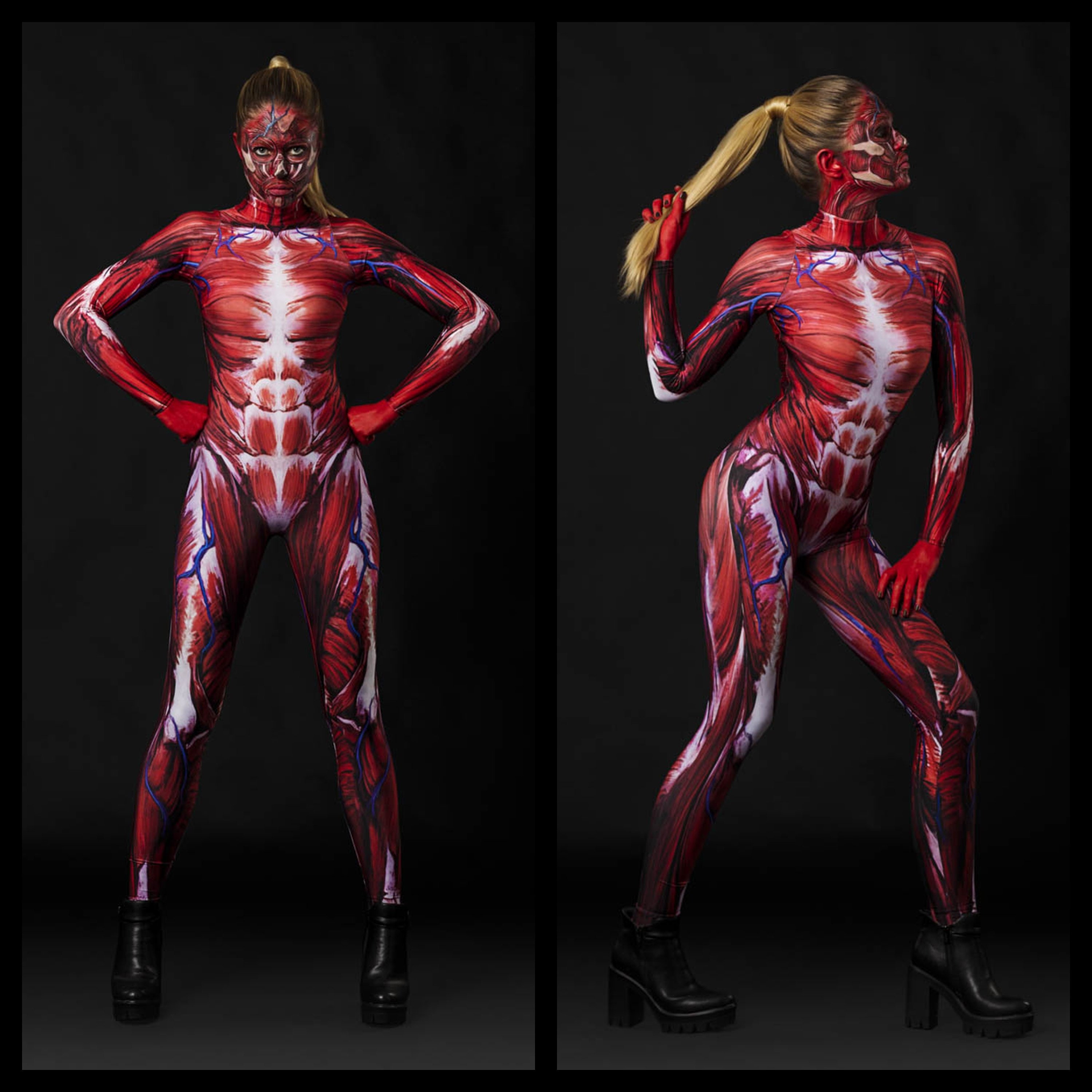 Muscle Suit Bigger Skin Color for Costume Cosplay 