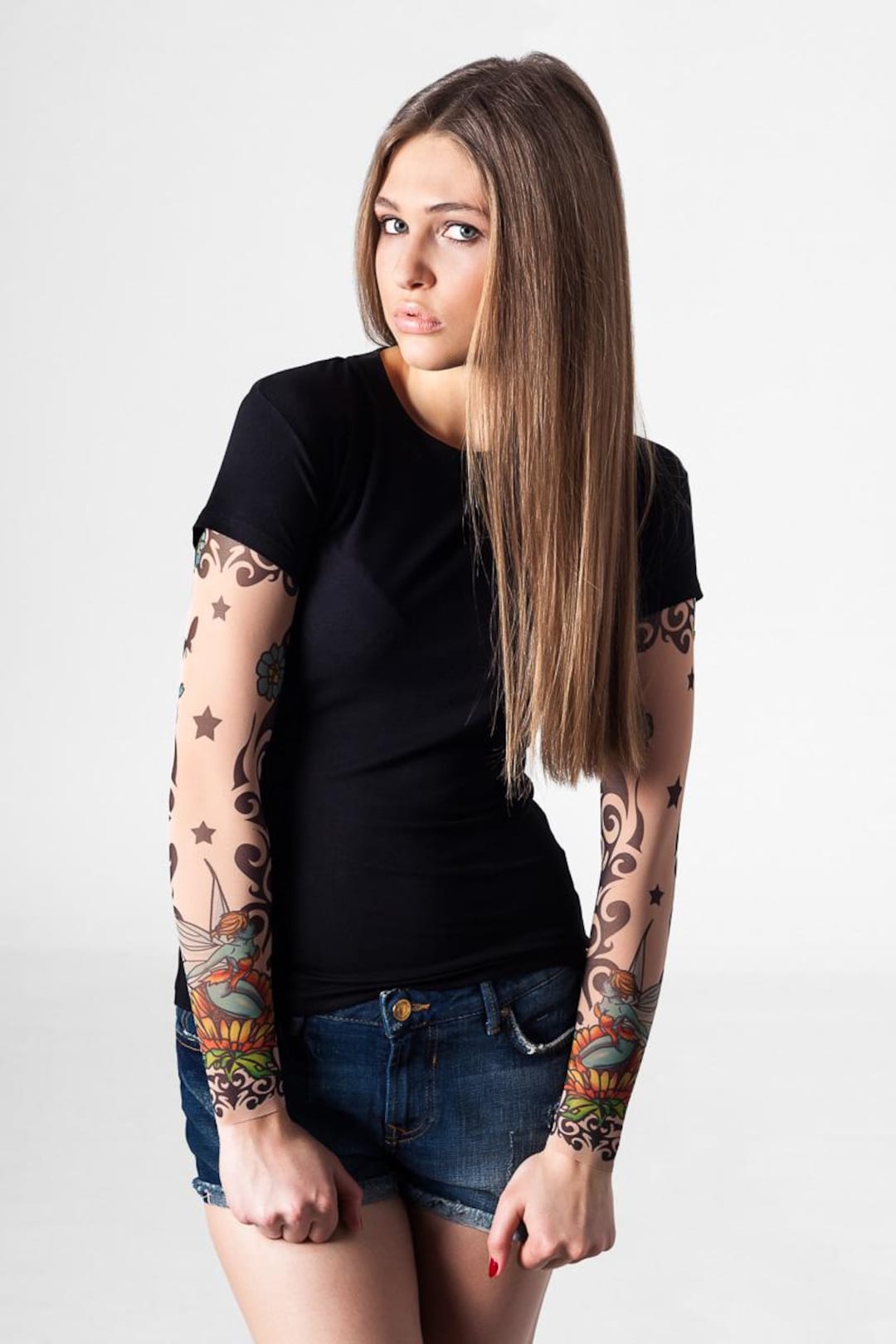 TRIBAL & FAIRY Tattoo Tshirt, Temporary Tattoos, Tattoo Sleeve