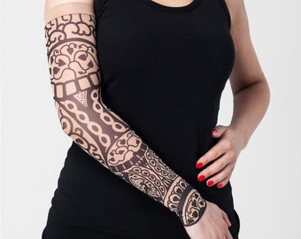 Unisex BLACK ORIENT Mesh Tattoo Sleeve Temporary Tattoo Fake - Etsy Finland Unisex BLACK ORIENT Mesh Tattoo Sleeve Temporary Tattoo Fake - Etsy Finland