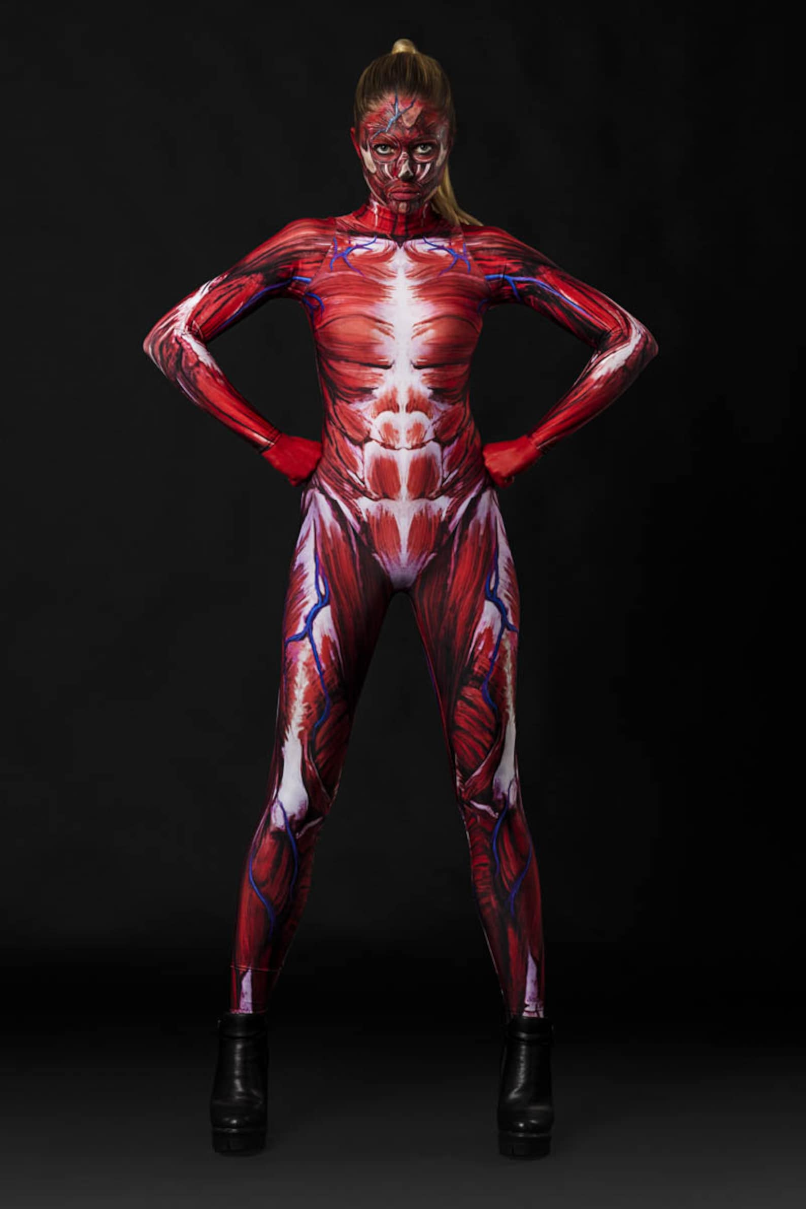 MUSCLES Halloween Costume Halloween Superhero Catsuit Etsy