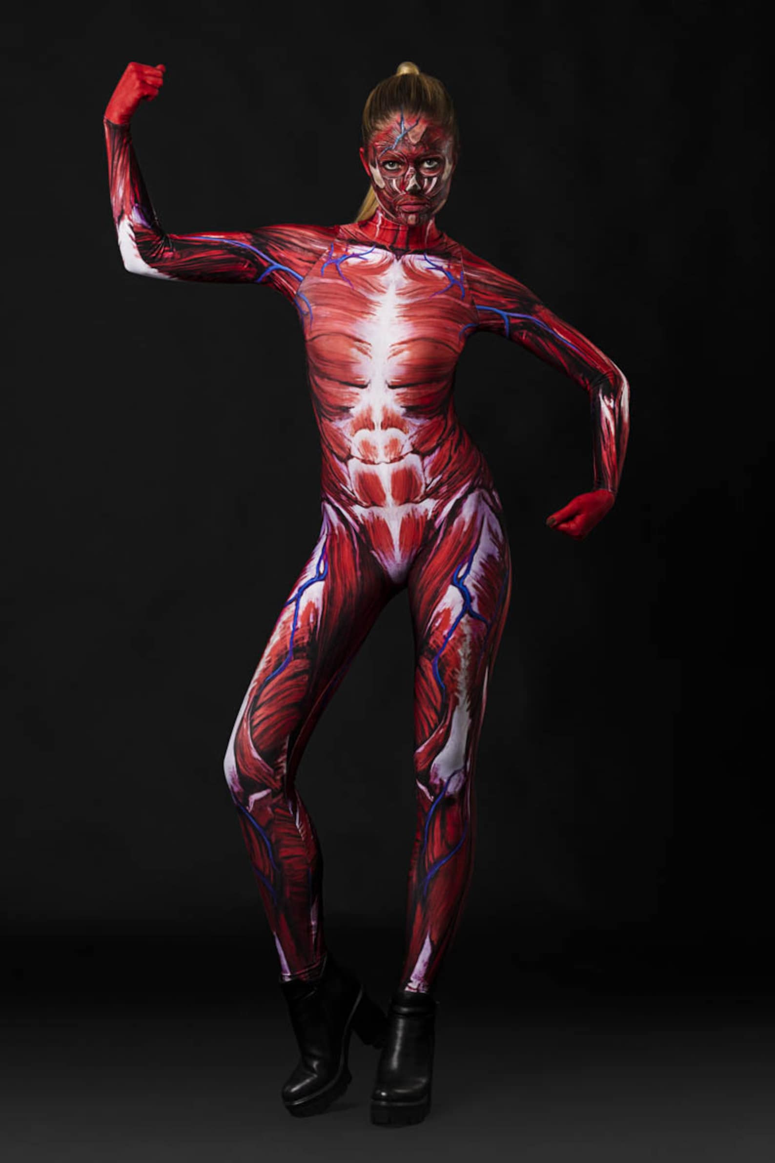 MUSCLES Halloween Costume Halloween Superhero Catsuit Etsy Canada