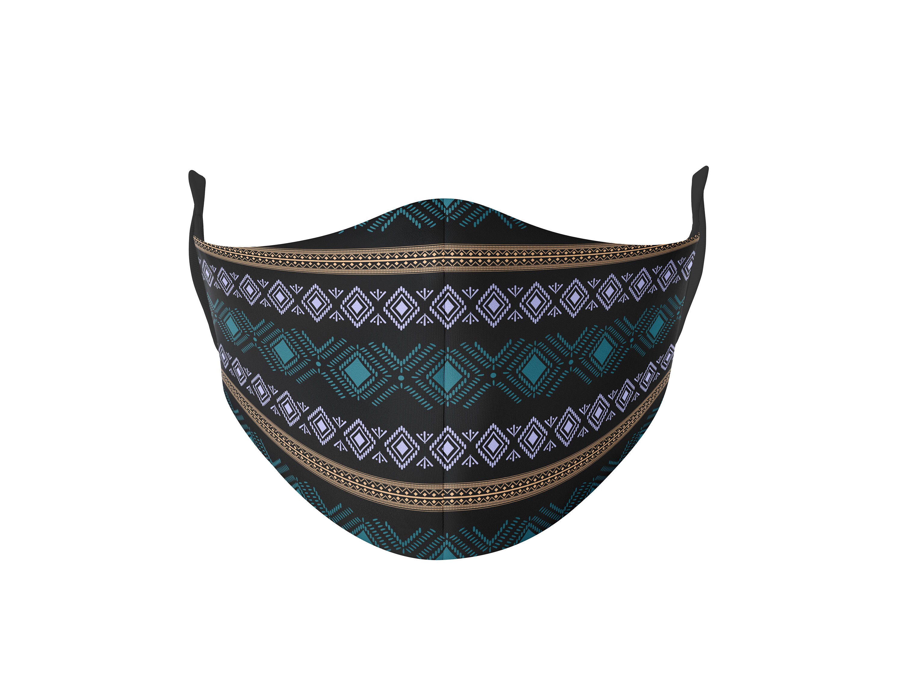 Three Layers Face Mask, Aztec Tribal Face Mask, Reusable Face Mask ...