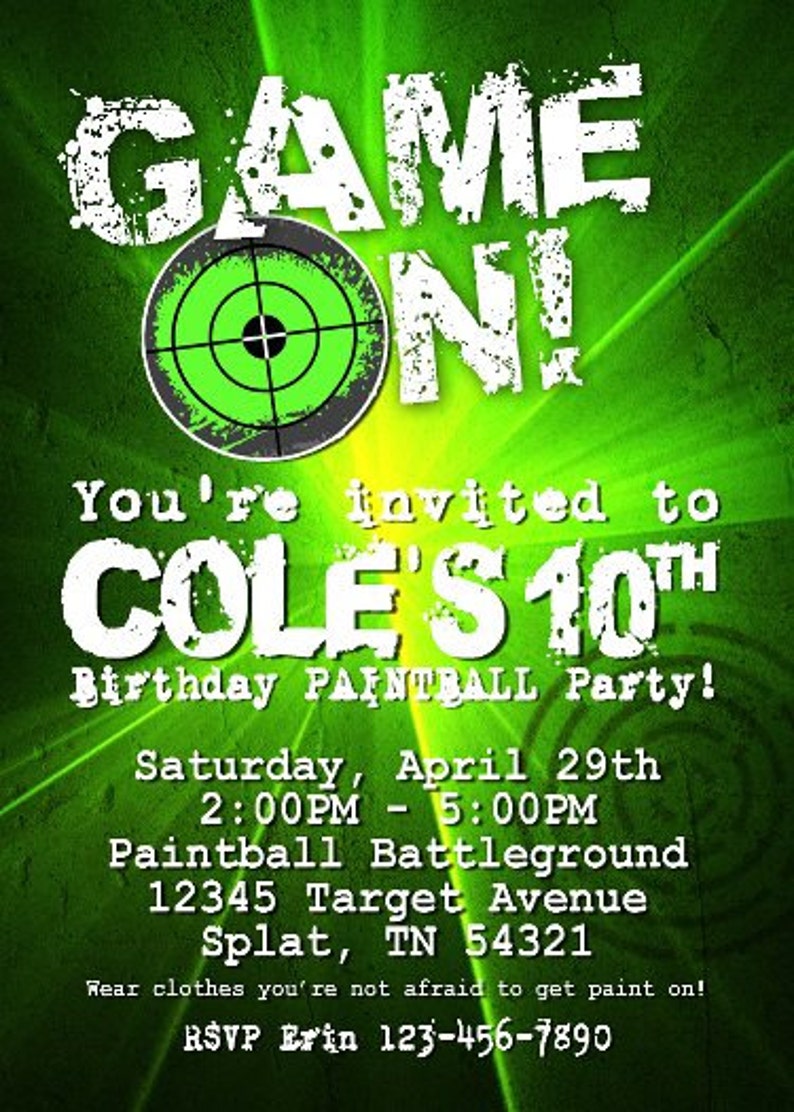 Game On Target Laser Tag Paintball Archery Video Game Arcade Etsy