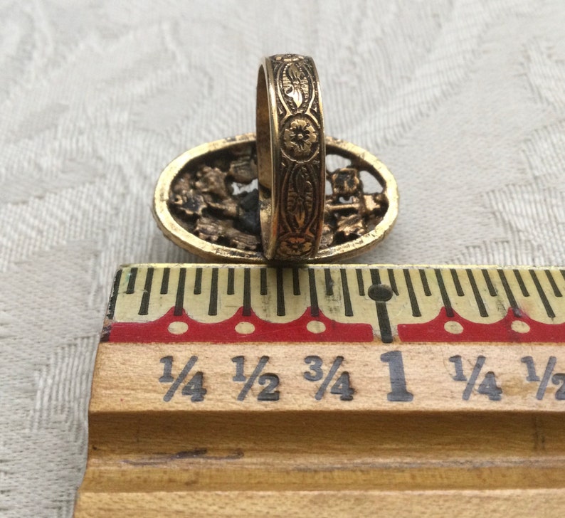 Vintage Style Jewelry Fire Opal Ring Upcycled Jewelry