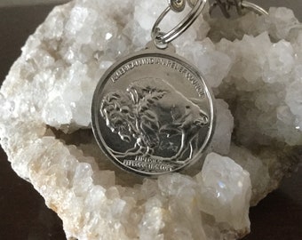 Buffalo Nickel Keychain/Commemorative Coin/Faux Buffalo Nickel/Novelty Gift