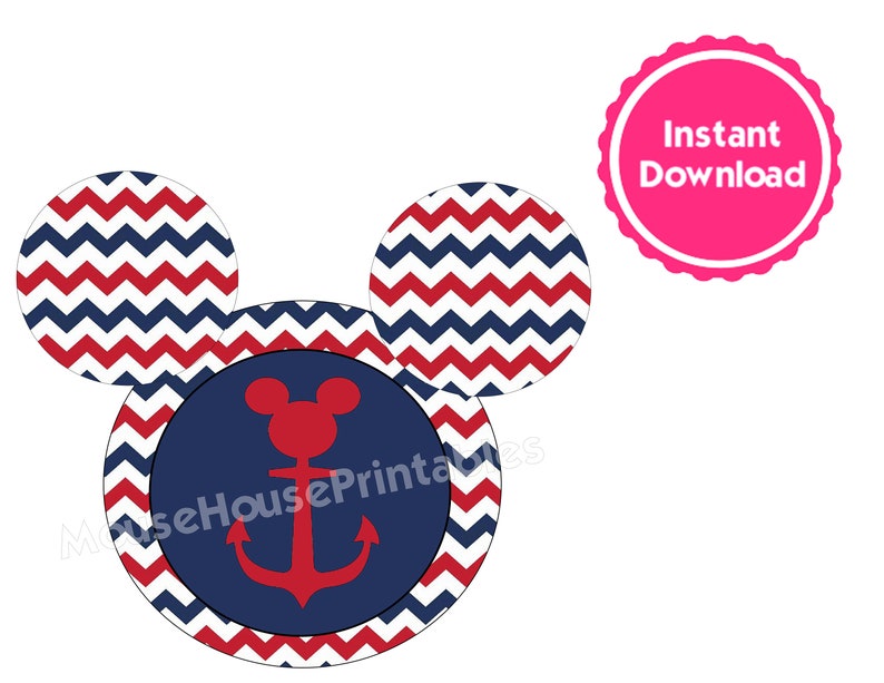 PRINTABLE Nautical Mickey Mouse Anchor Iron-Upon Loved ones T-Blouse Design and style or Disney Cruise Cabin Doorway Decoration Magnet - Immediate Down load photograph regarding Mickey Anchor Printable known as PRINTABLE Nautical Mickey Mouse Anchor Iron-Upon Relatives T-Blouse Style or Disney Cruise Cabin Doorway Decoration Magnet - Instantaneous Down load