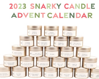 Advent Calendar for Adults • Candle Advent Calendar • Funny 2023 Advent Calendar with 25 Mini Candles