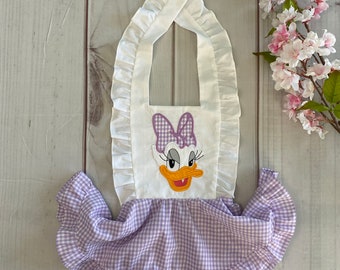 Toddler Girls Disney Daisy Duck Dress, Disney Daisy Duck Dress, Daisy Duck Toddler Girls Dress, Daisy Duck Costume Daisy Duck Pinafore Dress