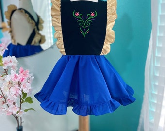 Toddler Girls Disney Princess Anna Frozen Dress, Disney Frozen Dress, Anna Toddler Girls Dress, Princess Anna Costume, Frozen Costume Dress