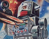 Horikawa Rotate A Matic Super Astronaut Vintage Tin Robot in Box