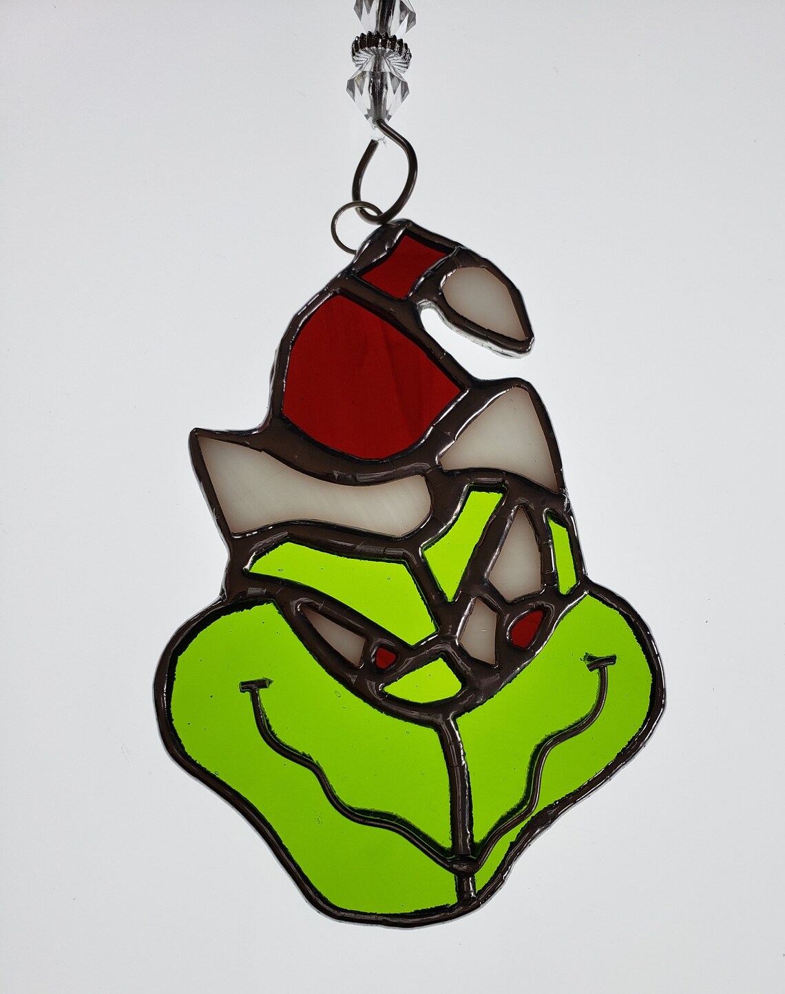 Stained Glass Grinch Ornament Etsy