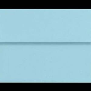May include: A light blue envelope.