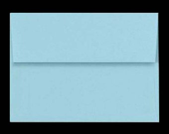 A7 Envelopes 5x7 Baby BLUE PASTEL 25 DIY Blanks for Cards Invitations Announcements Parties with Square Style Flap Good Quality