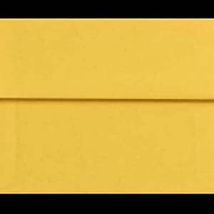 A7 Envelopes 5x7 Traditional GOLDENROD 25 DIY Blanks for Cards Invitations Announcements Parties with Square Style Flap Good Quality