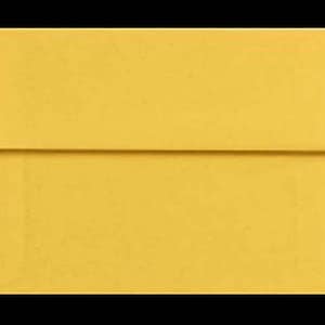 A7 Envelopes 5x7 Traditional GOLDENROD 25 DIY Blanks for Cards Invitations Announcements Parties with Square Style Flap Good Quality image 1