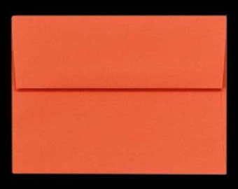 A7 Envelopes 5x7 ORANGE Juice 25 DIY Blanks for Cards Invitations Announcements Parties with Square Style Flap Good Quality