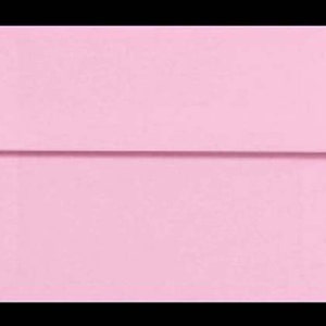 A7 Envelopes 5x7 PINK PASTEL 25 DIY Blanks for Cards Invitations Announcements Parties with Square Style Flap Good Quality Bild 1