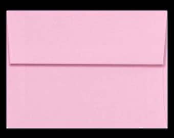 A7 Envelopes 5x7 PINK PASTEL 25 DIY Blanks for Cards Invitations Announcements Parties with Square Style Flap Good Quality