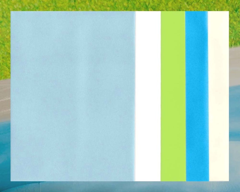 A6 Envelopes 4x6 COOL POOLSIDE Color Mix 25 DIY Blanks for Cards Invitations Announcements Parties with Square Style Flap Good Quality image 1