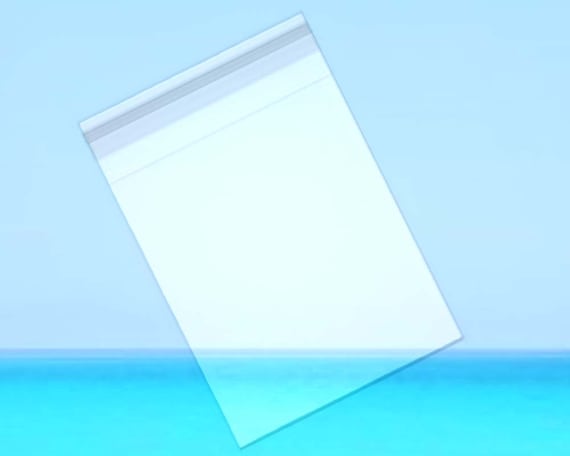 25 Pack 9”x12” Crystal Clear Bags with RESEALABLE Flap - Optimal Clarity, Durable, Acid Free, Archival Safe, Great for Product, Collectibles