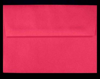 A7 Envelopes 5x7 RED FIRECRACKER 25 DIY Blanks for Cards Invitations Announcements with Square Style Flap Smooth Vellum