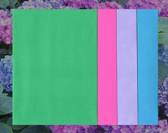 A7 Envelopes 5x7 HYDRANGEA FLOWER Blue Pink Violet Green Color Mix 25 for Cards Invitations Announcements Sq Style Flap Smooth Vellum