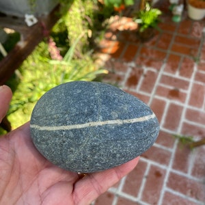 Wishing Stone - Appx 3 1/2&quot; x 2 1/2&quot; - Lucky Rock, Unique Rock, Garden Rock, Wishing Stone
