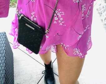 Sac iPhone / Sac à main de voyage en peau d’agneau / Sac à main de téléphone en cuir