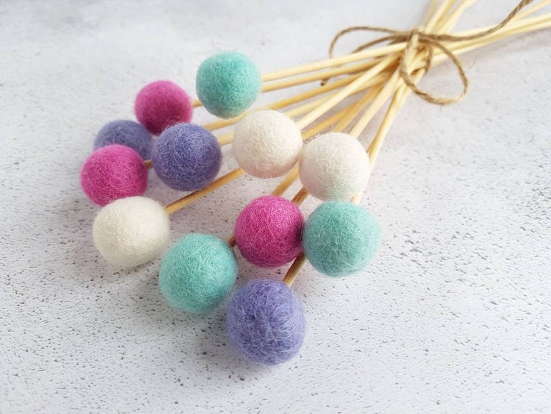 Design Your Own Felt Ball Pom Pom Flowers Billy Balls image 1