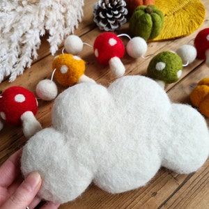 Felt Clouds Craft Accessories Needle Felted Wool image 6